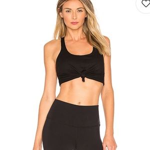 BLUE ALO KNOT TIE SPORTS BRA